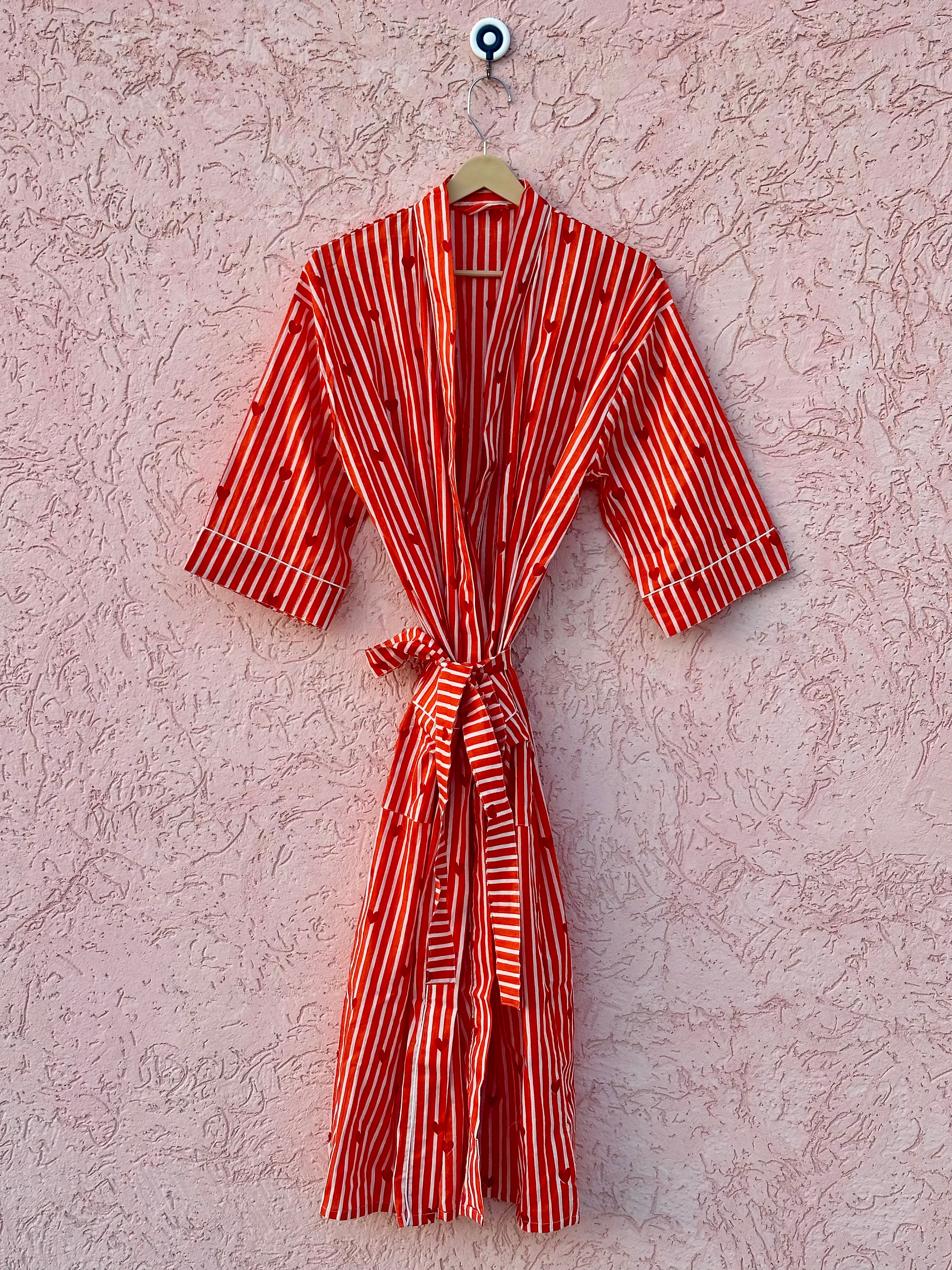 Image of Handmade Floral Print Robe