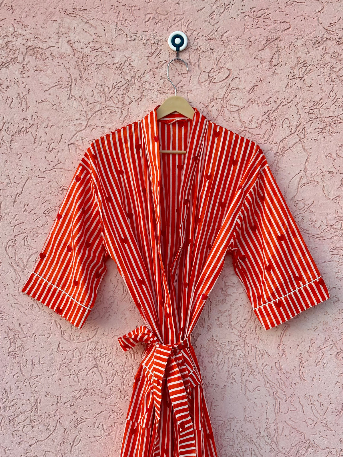 Handmade Floral Print Robe