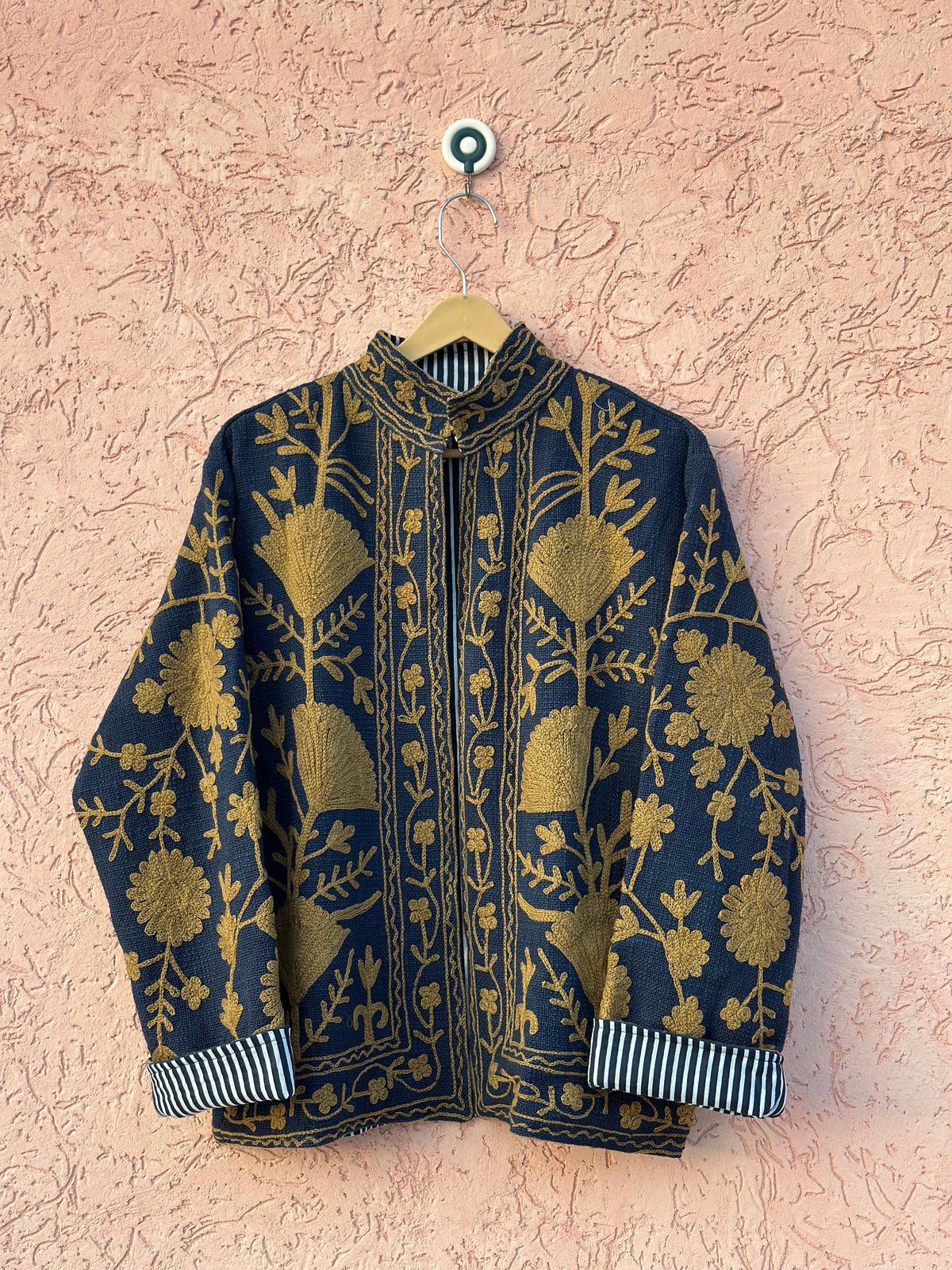 Navy Blue TNT Suzani Jacket