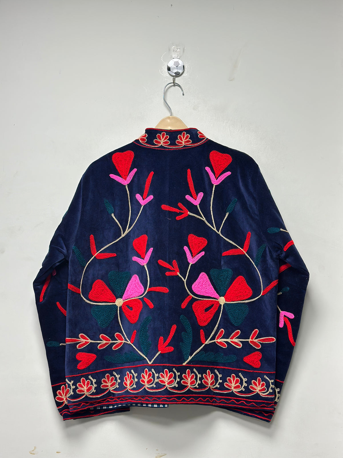 Uzbek Embroidered Velvet Jacket