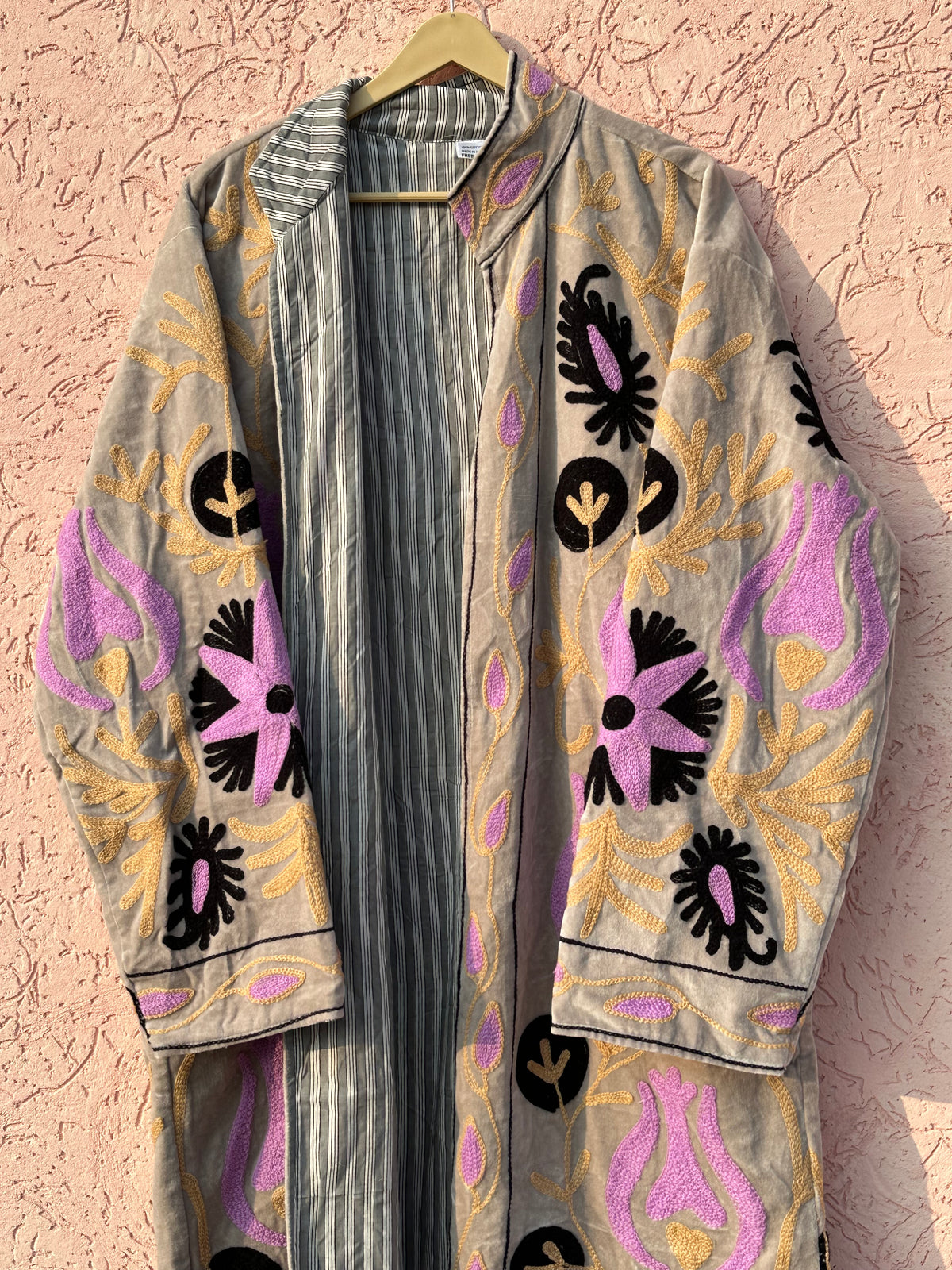 Handmade Embroidered Kimono Robe