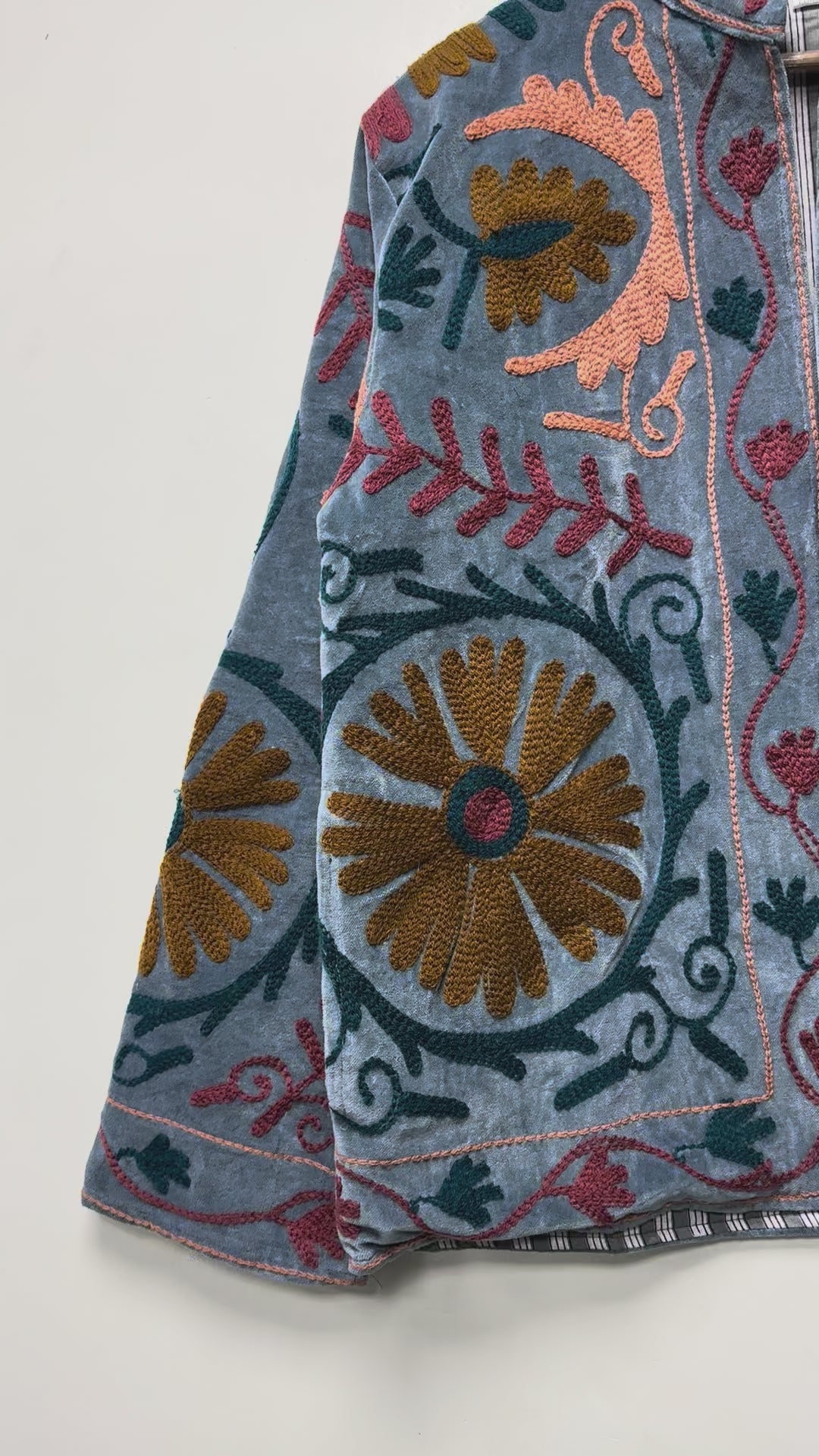 Bohemian Handmade Cotton Suzani Jacket for Women