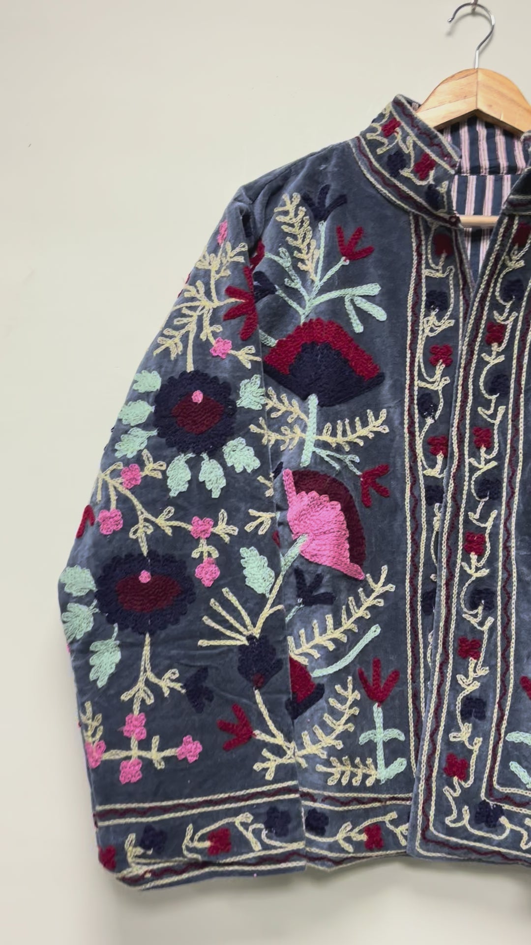 Handmade Indian Style Coat Velvet Suzani Jacket for women & men