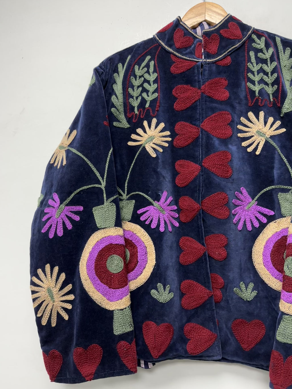 Bohemian velvet Handmade Jacket