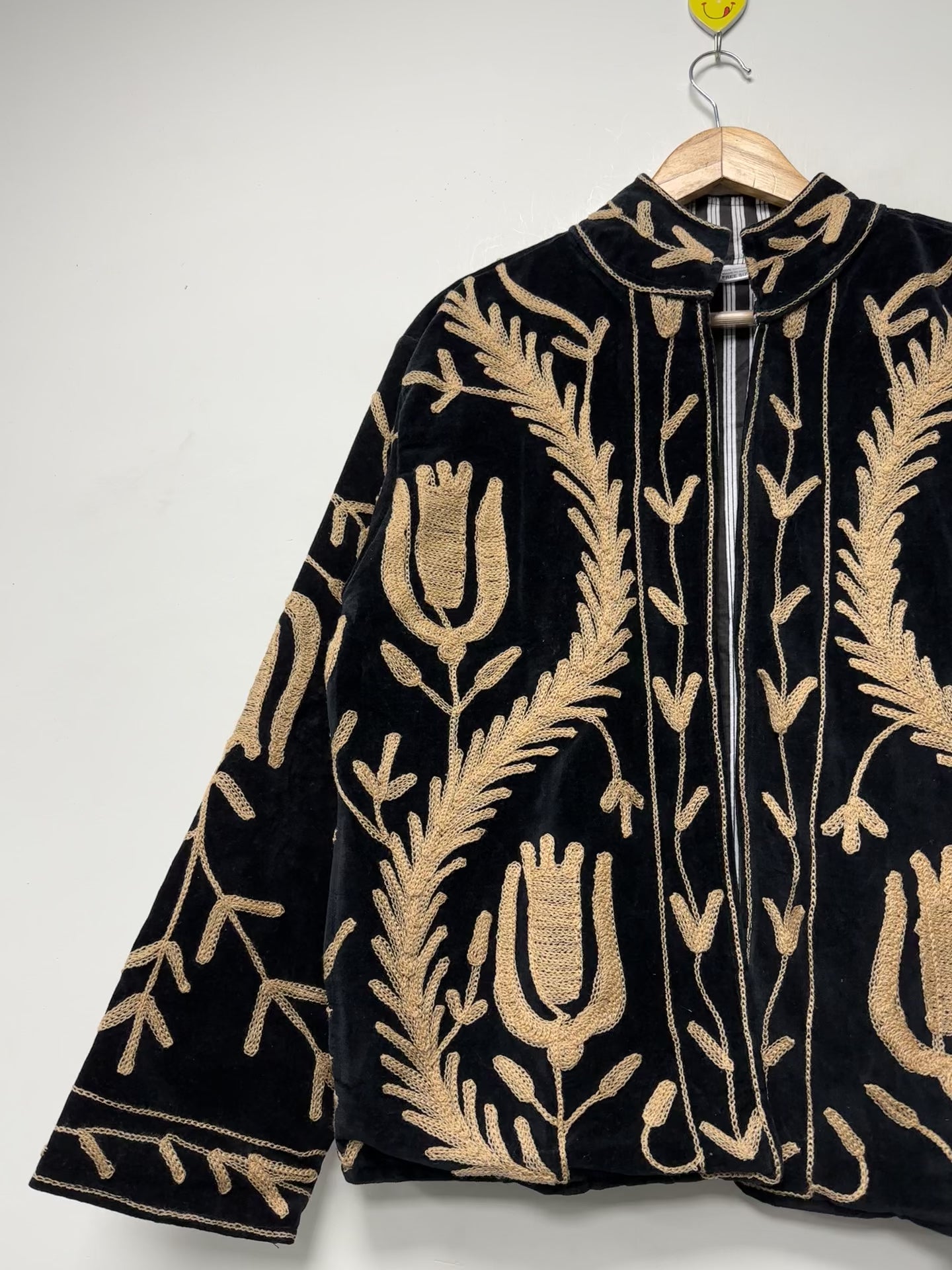 Women’s Handmade Suzani Jacket Floral Cotton Embroidery