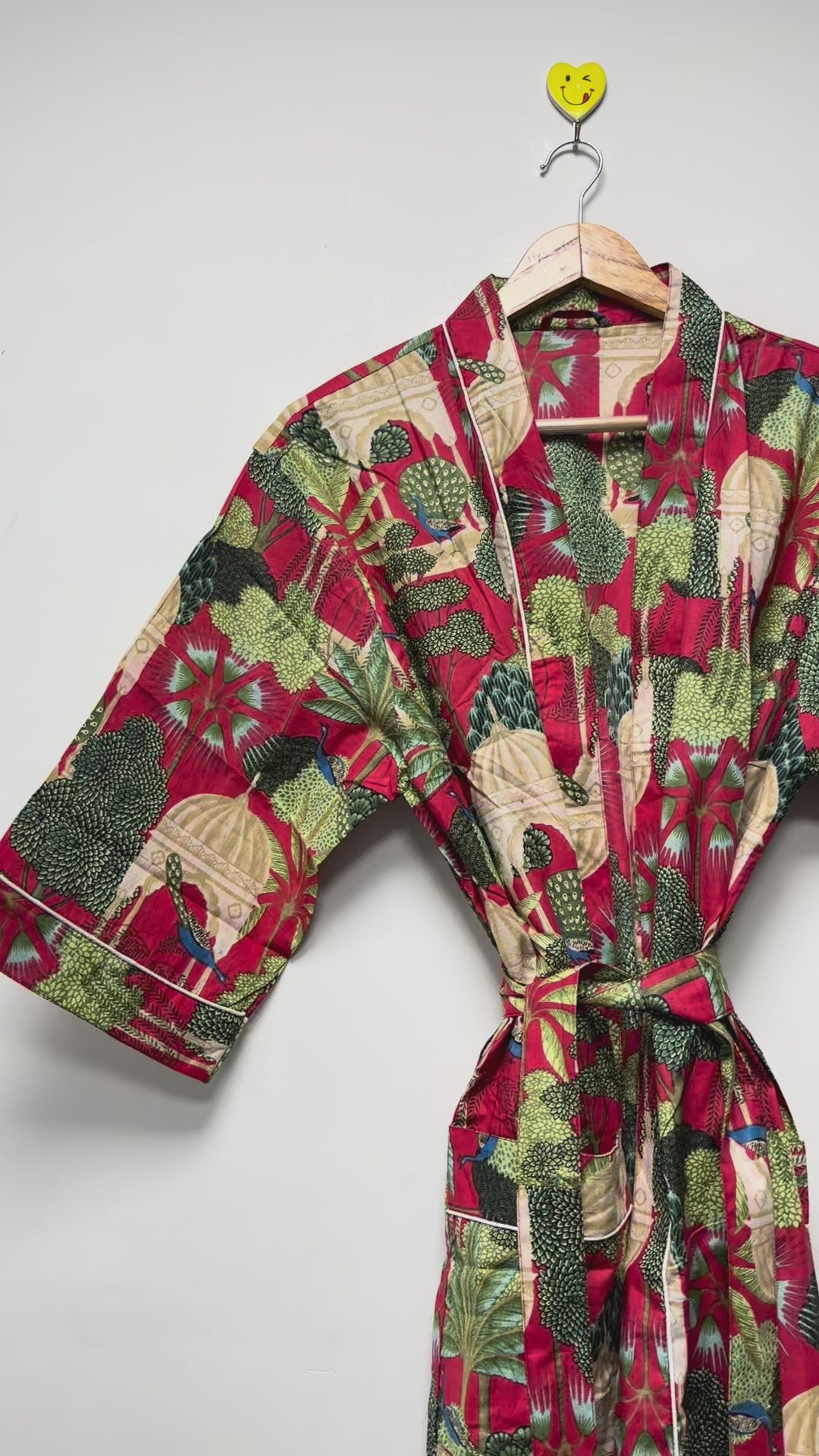 Floral Kimono Bathrobe For Women