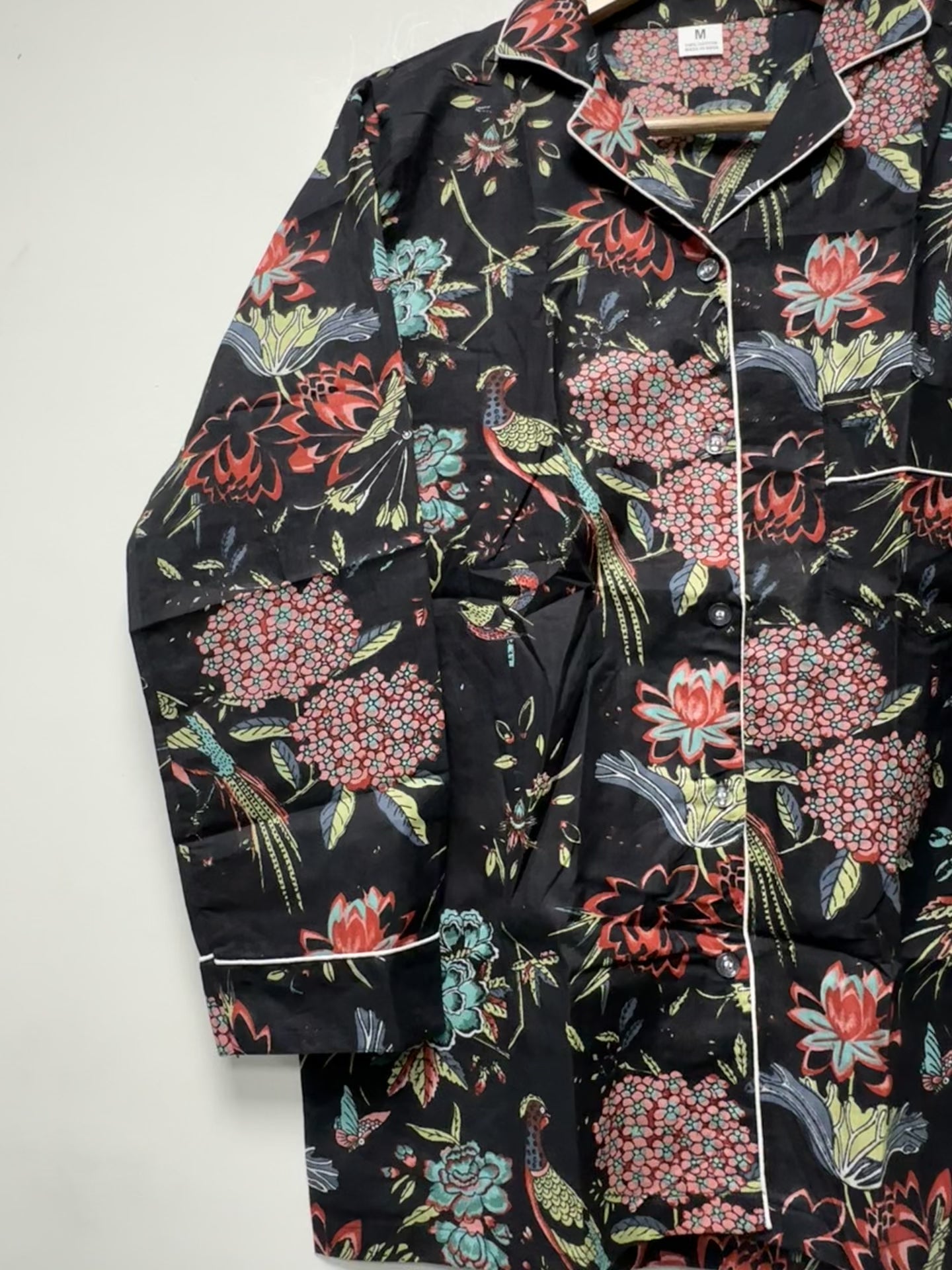 Women’s Soft Cotton Night Suit Handmade Floral Pajama Set