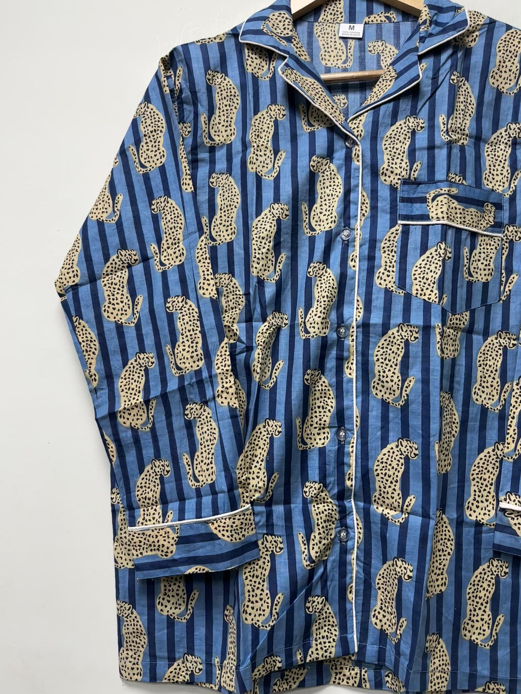 tiger print cotton pj set premium summer outfit