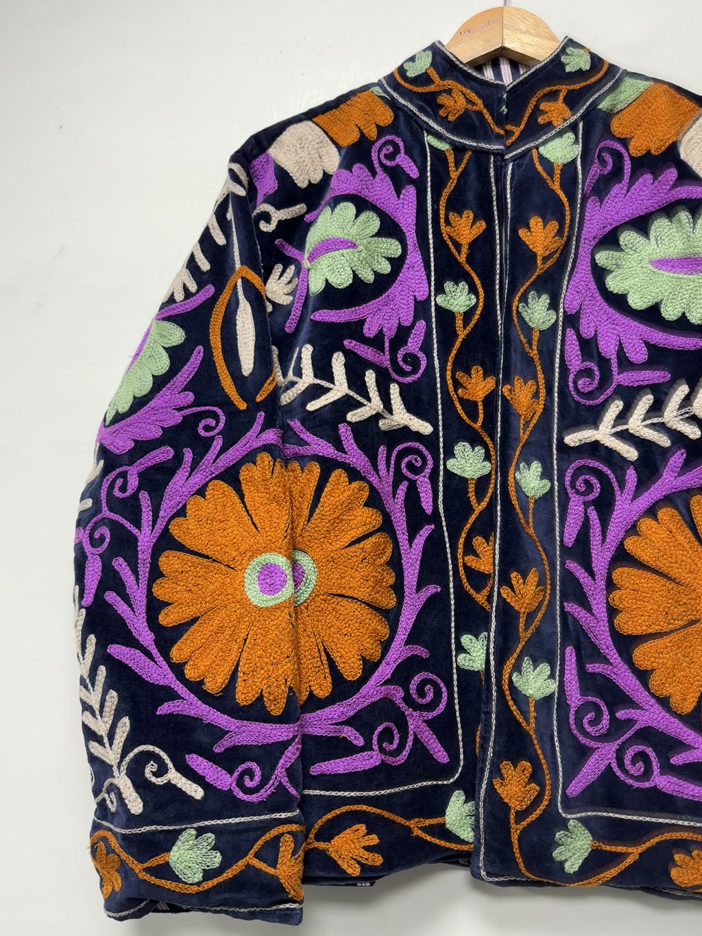 Unique Floral Suzani Jacket Handmade Ethnic Cotton Wear