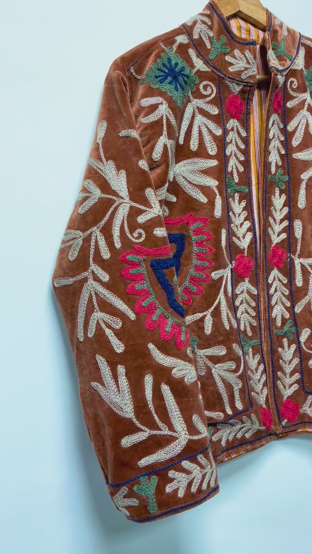 Handmade Bohemian Floral Coat for Women SUZANI jackets