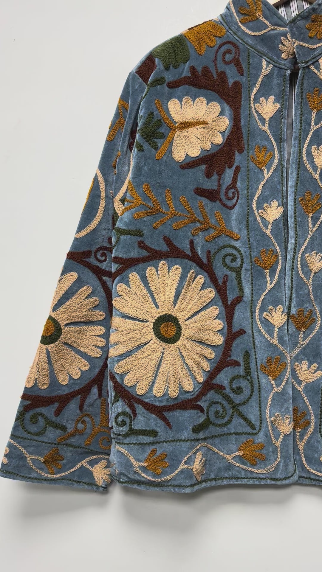 Colorful Bohemian Cotton Suzani Jacket